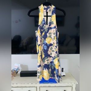 Lulus floral high neck mini dress